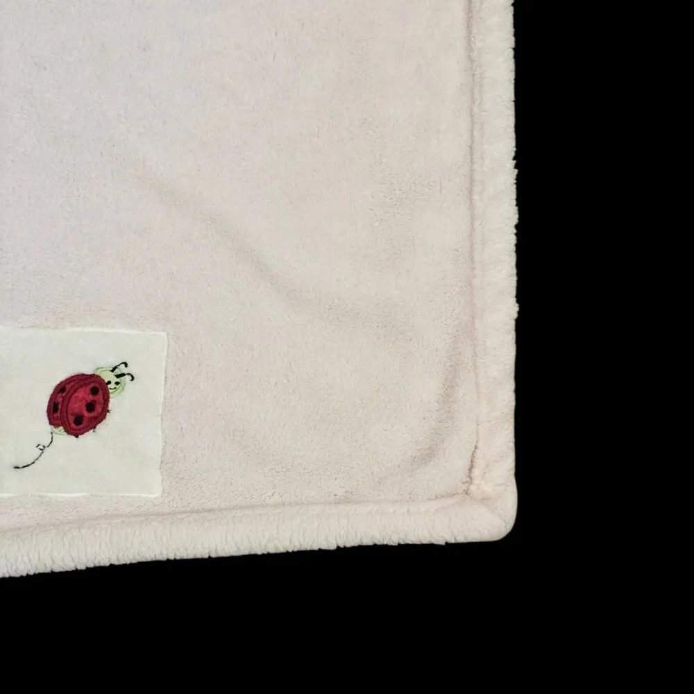 Kids Line Ladybug Baby Blanket Light‎ Pink Girls Plush
